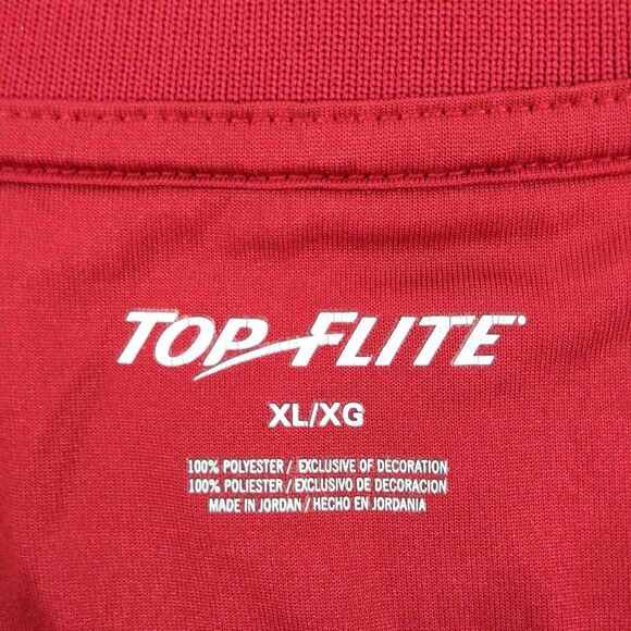 Top Flight Shirt Men's Size XL Red Short Sleeve Polo - Picture 5 of 9